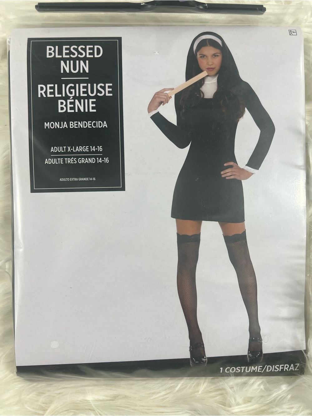 Blessed Nun Women's Costume dress in Black XL 14-16 NEW Halloween